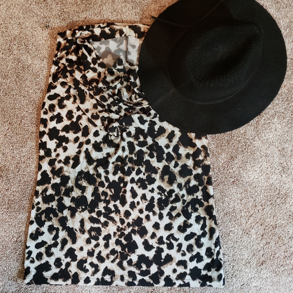 Silkly Leopard tank, dressy